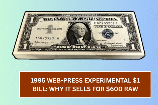1995 Web-Press Experimental $1 Bill: Why It Sells for $600 Raw
