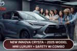 New Innova Crysta लॉन्च – 2025 Model लाया Luxury + Safety का Combo